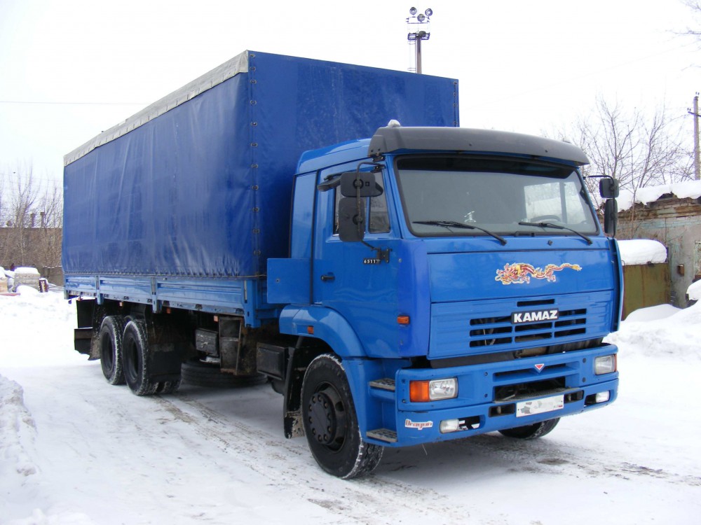 КАМАЗ 65117 на зимнике